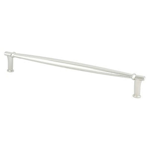 9.5' Transitional Modern Tapered Bar Pull in Polished Nickel from Dierdra Collection