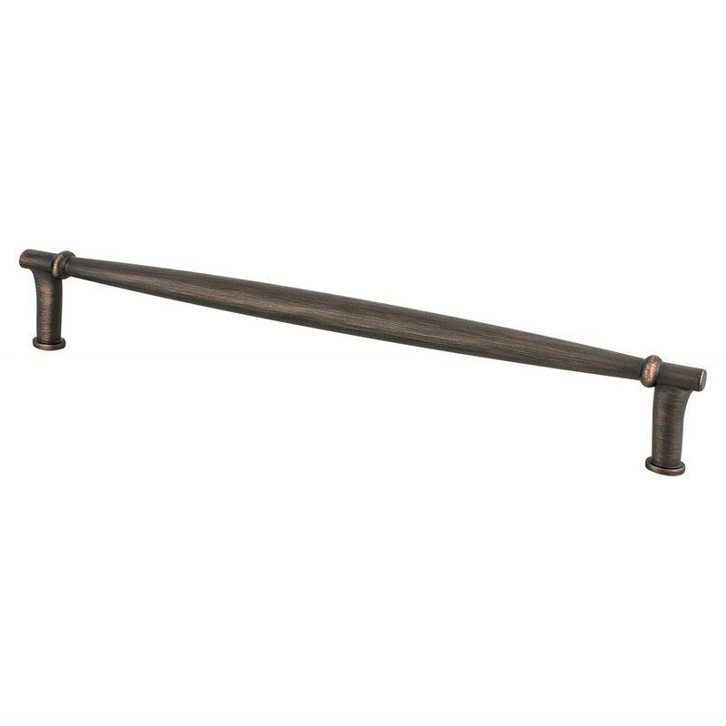9.5' Transitional Modern Tapered Bar Pull in Verona Bronze from Dierdra Collection