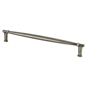 9.5' Transitional Modern Tapered Bar Pull in Vintage Nickel from Dierdra Collection