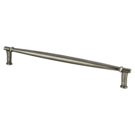 9.5" Transitional Modern Tapered Bar Pull in Vintage Nickel from Dierdra Collection