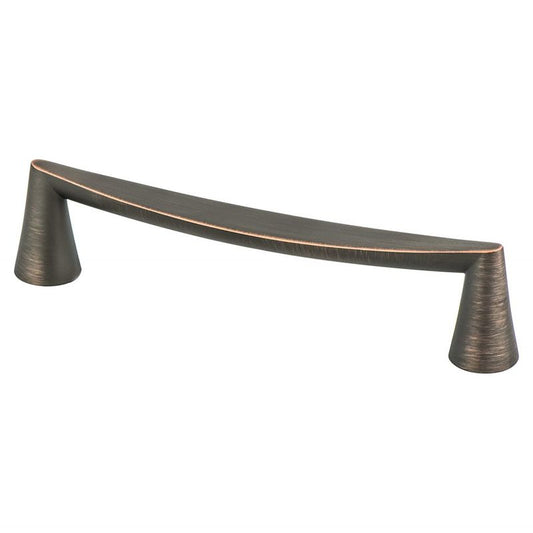 5.75" Transitional Modern Curved Bar Pull in Verona Bronze from Domestic Collection