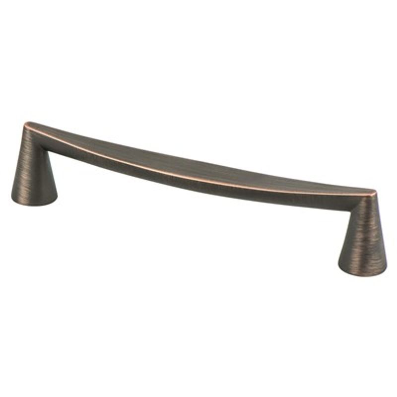 7.13' Transitional Modern Curved Bar Pull in Verona Bronze from Domestic Collection