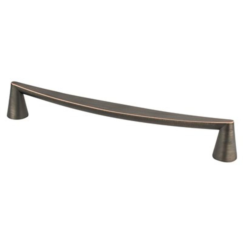 9.75' Transitional Modern Curved Pull in Verona Bronze from Domestic Collection