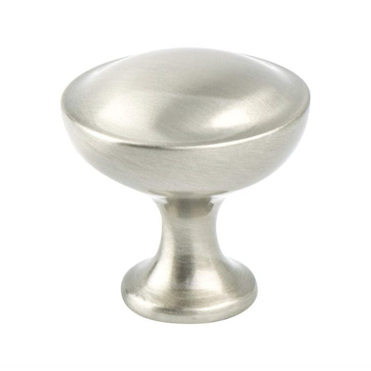 1.19" Wide Traditional Round Knob in Brushed Nickel from Echo Collection