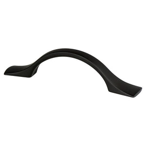 4.75' Traditional Arch Pull in Matte Black from Echo Collection