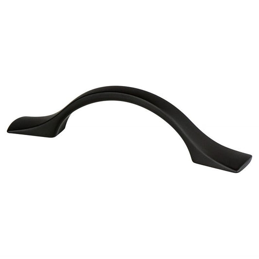 4.75" Traditional Arch Pull in Matte Black from Echo Collection