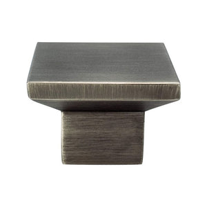 1.56' Wide Contemporary Square Knob in Graphite from Elevate Collection