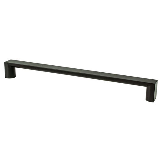 10.63" Contemporary Rectangular Appliance Pull in Matte Black from Elevate Collection