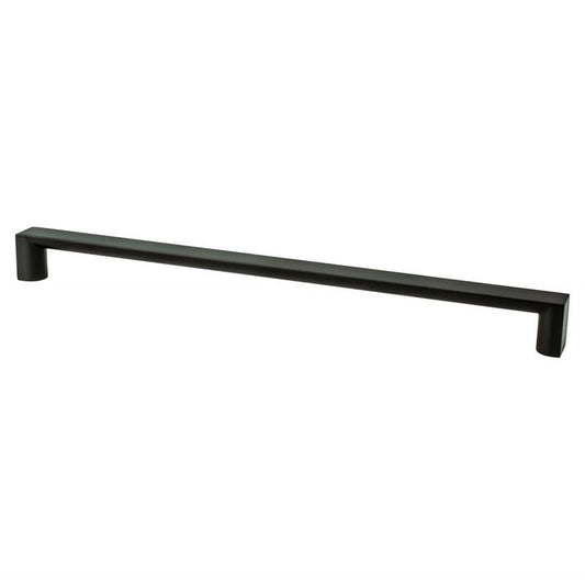 13.13" Contemporary Rectangular Appliance Pull in Matte Black from Elevate Collection