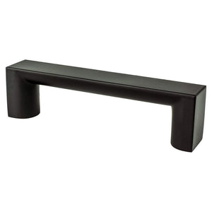 4.31' Contemporary Rectangular Pull in Matte Black from Elevate Collection