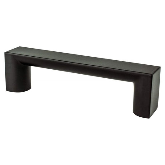 4.31" Contemporary Rectangular Pull in Matte Black from Elevate Collection