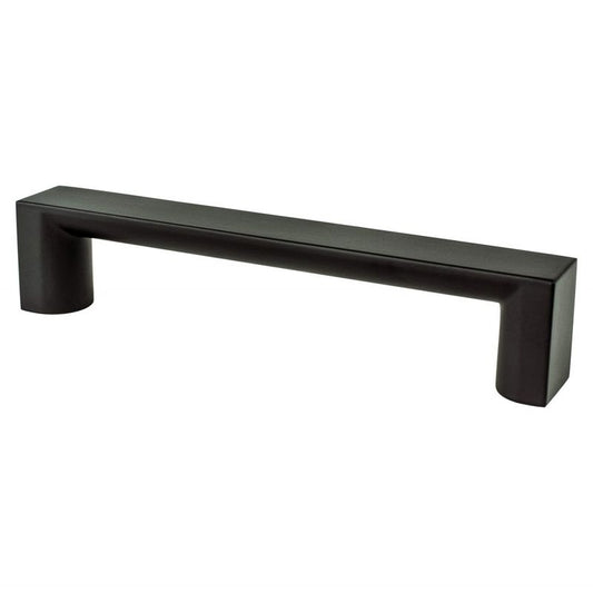 5.56" Contemporary Rectangular Pull in Matte Black from Elevate Collection