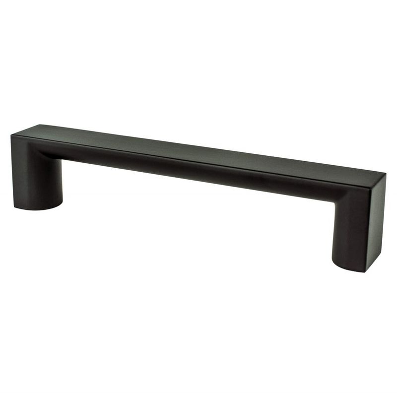 5.56' Contemporary Rectangular Pull in Matte Black from Elevate Collection