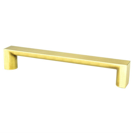 6.81" Contemporary Rectangular Pull in Satin Gold from Elevate Collection