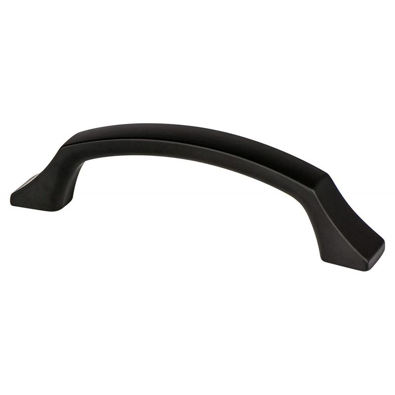 4.44' Contemporary Arch in Matte Black from Epoch Edge Collection