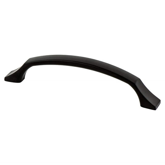 5.81" Contemporary Arch Pull in Matte Black from Epoch Edge Collection