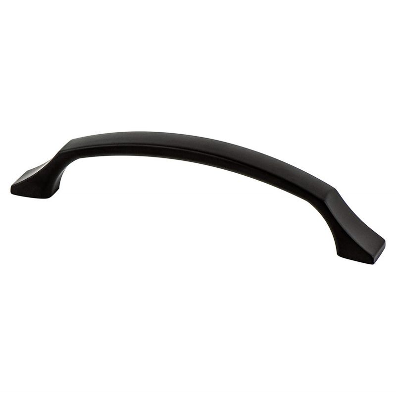 5.81' Contemporary Arch Pull in Matte Black from Epoch Edge Collection