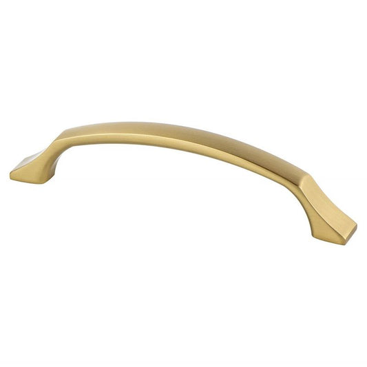 5.81" Contemporary Arch Pull in Modern Brushed Gold from Epoch Edge Collection