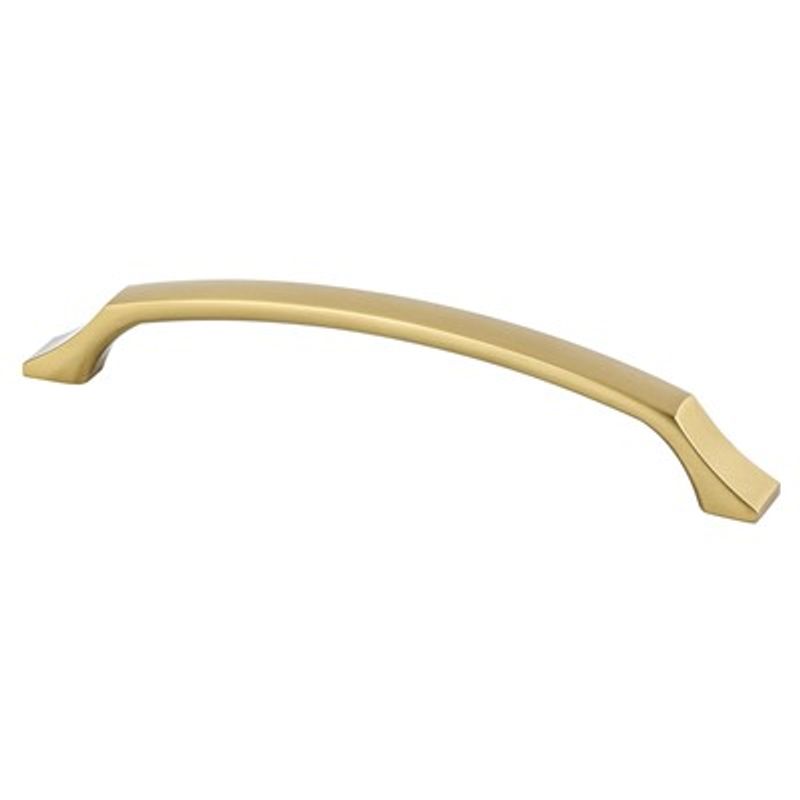 7.13' Contemporary Arch Pull in Modern Brushed Gold from Epoch Edge Collection