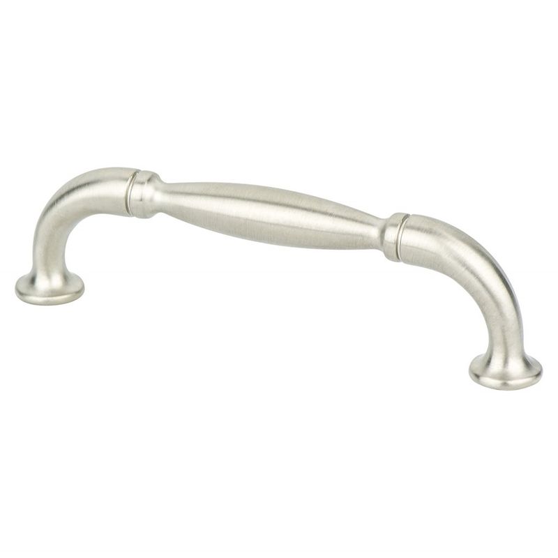4.38' Traditional Center Orb Pull in Brushed Nickel from Euro Classica Collection