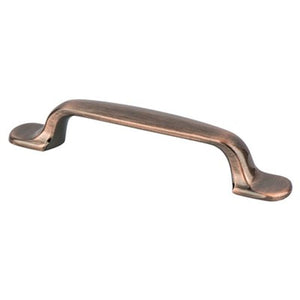 5.25' Transitional Modern Flat Bar Pull in Brushed Antique Copper from Europe Moderno Collection
