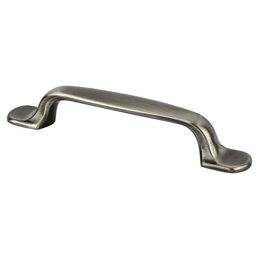 5.25" Transitional Modern Flat Bar Pull in Brushed Black Nickel from Europe Moderno Collection