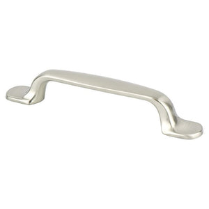 5.25' Transitional Modern Flat Bar Pull in Brushed Nickel from Europe Moderno Collection