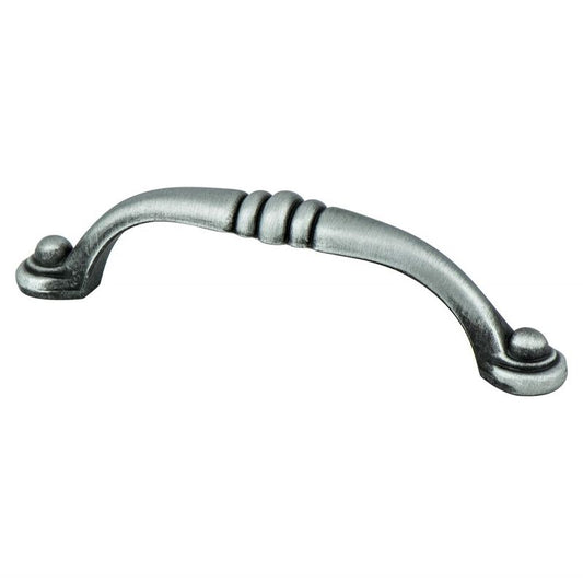 4.31" Traditional Arch Pull in Brushed Antique Pewter from Euro Traditions Collection