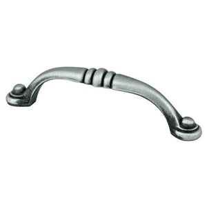 4.31' Traditional Arch Pull in Brushed Antique Pewter from Euro Traditions Collection