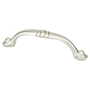 4.31' Traditional Arch Pull in Brushed Nickel from Euro Traditions Collection