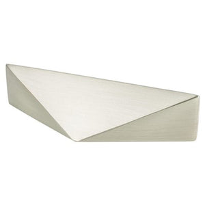3.44' Contemporary Pointed Pull in Brushed Nickel from Facet Collection