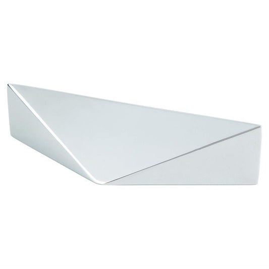 3.44" Contemporary Pointed Pull in Polished Chrome from Facet Collection