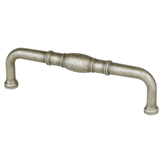 4.38" Transitional Modern Bar Pull in Weathered Nickel from Forte Collection