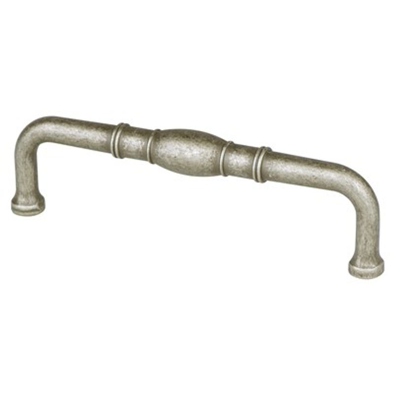 4.38' Transitional Modern Bar Pull in Weathered Nickel from Forte Collection