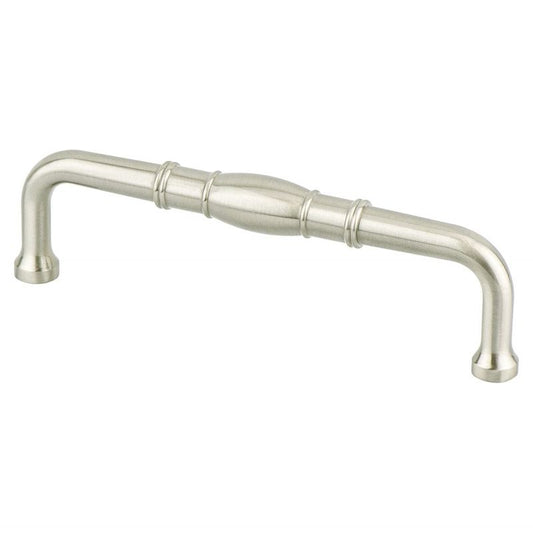 6.63" Transitional Modern Bar Pull in Brushed Nickel from Forte Collection