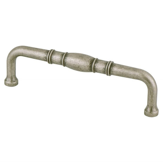 6.63" Transitional Modern Bar Pull in Weathered Nickel from Forte Collection