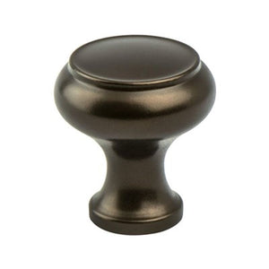 1.25' Wide Transitional Modern Round Knob in Oil Rubbed Bronze from Forte Collection