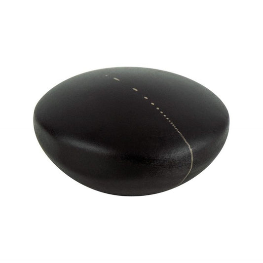 1.5" Wide Contemporary Round Knob in Dark Brown from Geo Collection