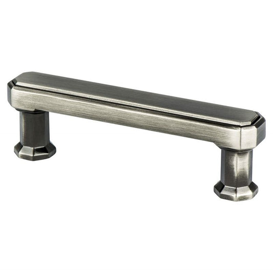 3.69" Traditional Rectangular Pull in Vintage Nickel from Harmony Collection