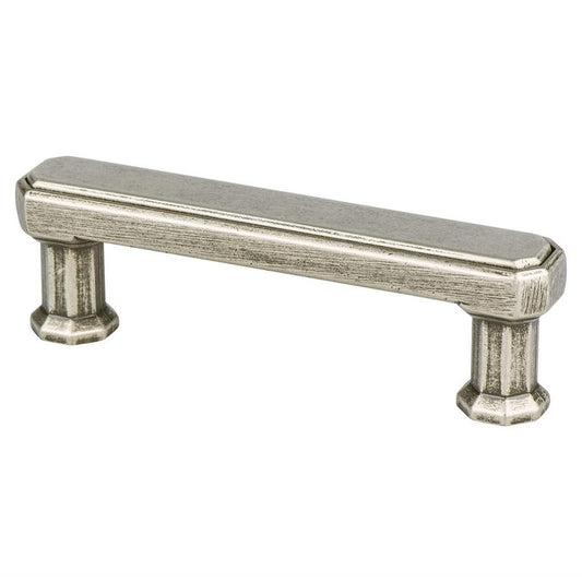 3.69" Traditional Rectangular Pull in Weathered Nickel from Harmony Collection