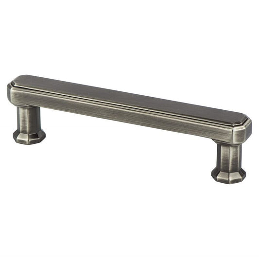 4.44" Traditional Rectangular Pull in Vintage Nickel from Harmony Collection