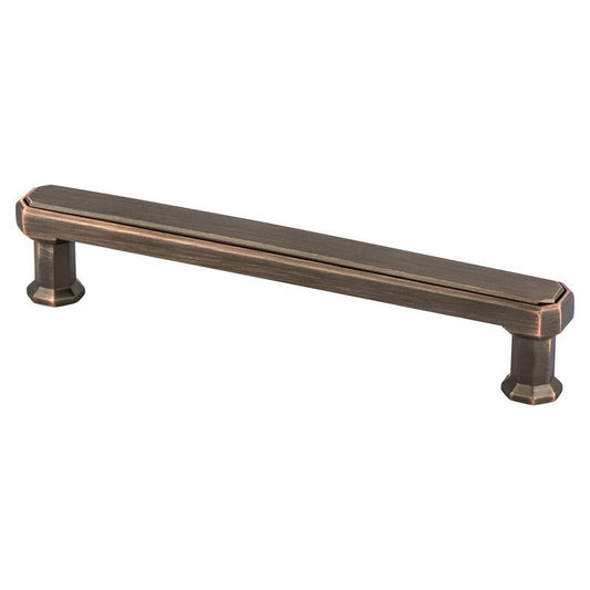 5.69" Traditional Rectangular Pull in Verona Bronze from Harmony Collection