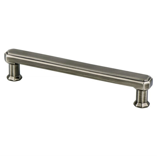 5.69" Traditional Rectangular Pull in Vintage Nickel from Harmony Collection