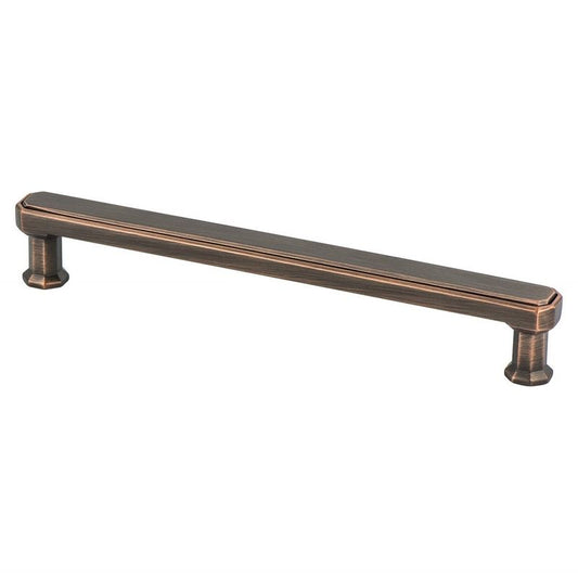 6.88" Traditional Rectangular Pull in Verona Bronze from Harmony Collection