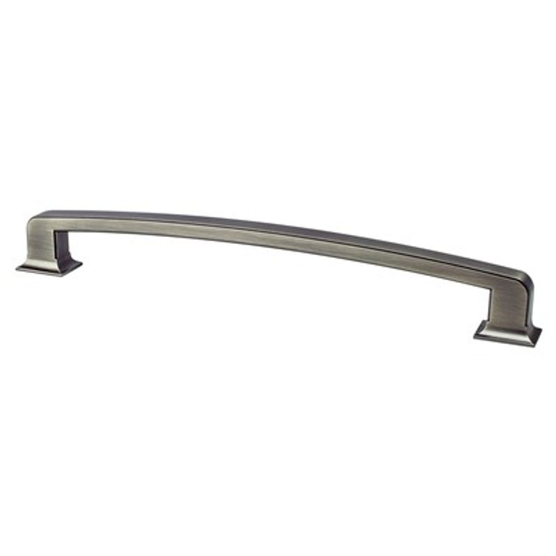 13.38' Traditional Rectangular Appliance Pull in Vintage Nickel from Hearthstone Collection