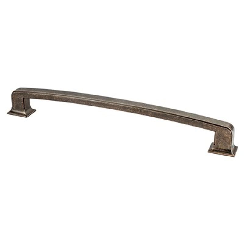 13.38' Traditional Rectangular Appliance Pull in Weathered Verona Bronze from Hearthstone Collection