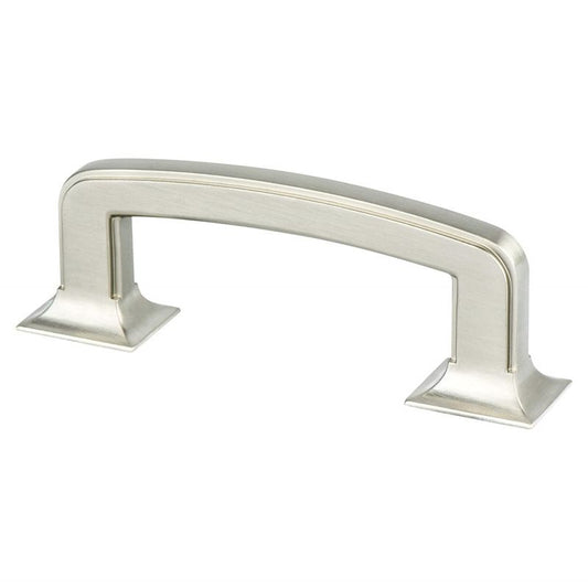 3.31" Traditional Rectangular Pull in Brushed Nickel from Hearthstone Collection