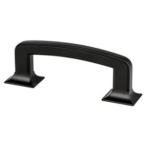 3.31' Traditional Rectangular Pull in Matte Black from Hearthstone Collection