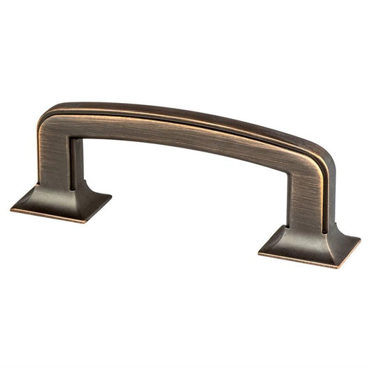 3.31" Traditional Rectangular Pull in Verona Bronze from Hearthstone Collection