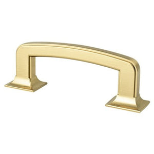 3.31' Traditional Flat Bar Pull in Modern Brushed Gold from Hearthstone Collection